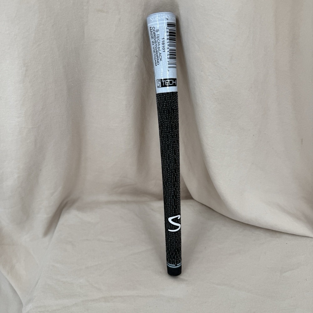 SuperStroke S Tech Cord Standard Golf Club Grip Black Non-Slip‎ Performance - Picture 2 of 4